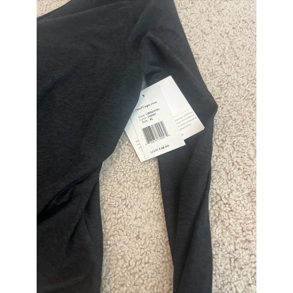 Beyond Yoga Featherweight Twist Of Fate Pullover In Black Size XL NEW NWT - Picture 3 of 9
